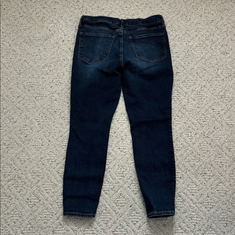 Old Navy Women's High Rise Rockstar Super Skinny Dark Blue Denim Jeans
